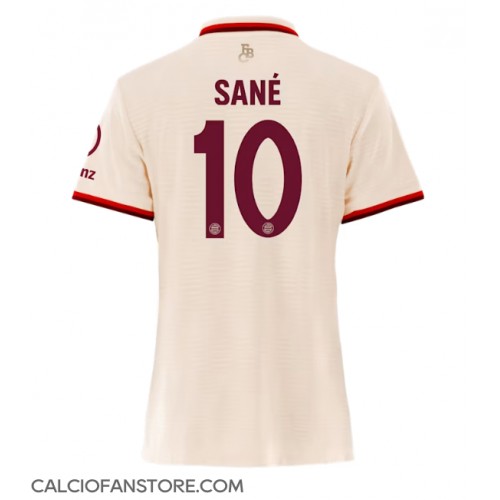 Maglia Calcio Bayern Munich Leroy Sane #10 Terza Divisa Donna 2024-25 Manica Corta